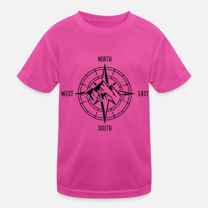 kompass berge design Kinder Funktions-T-Shirt