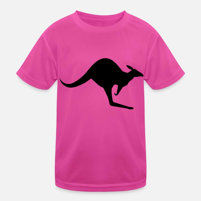 Kangaroo__V004 Kinder Funktions-T-Shirt