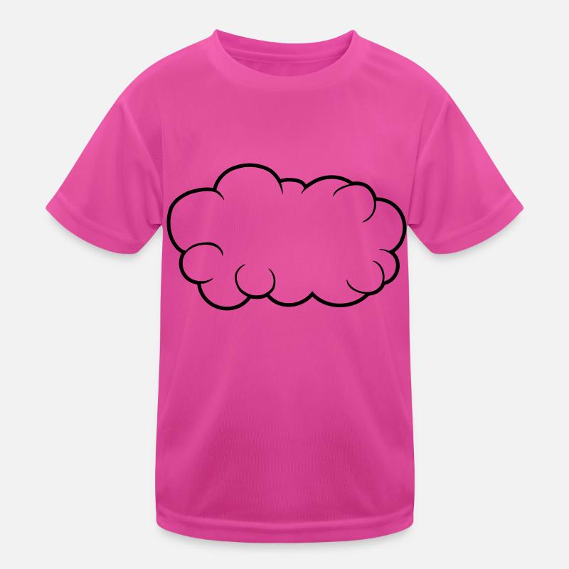 Sprechblase Wolke Design Kinder Funktions-T-Shirt