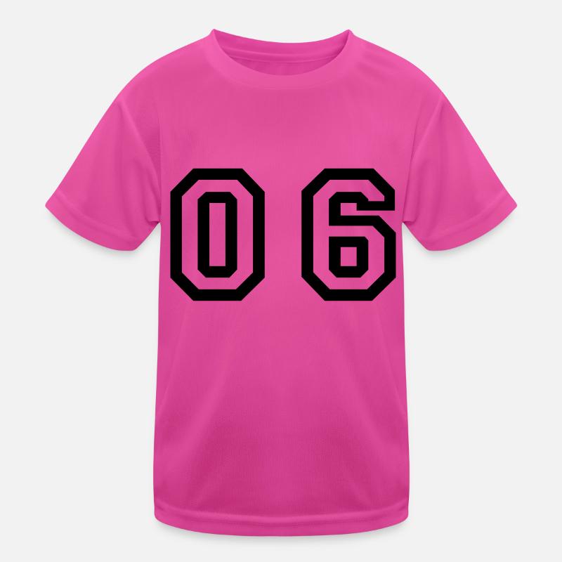 number - 06 - zero six Kids Functional T-Shirt