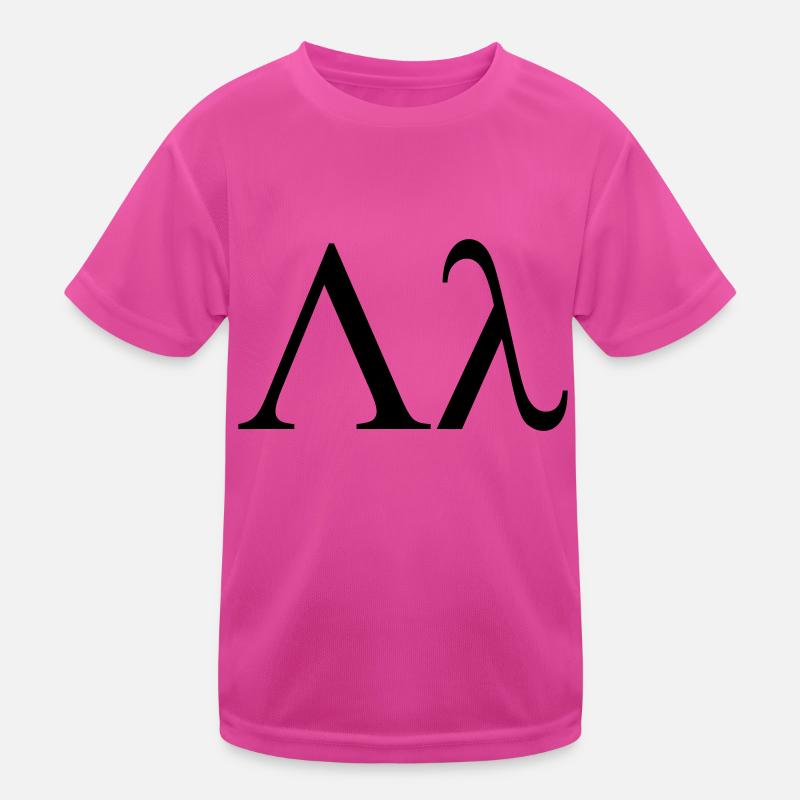 lettre grecque lambda utilisé par les maisons de T-shirt sport Enfant