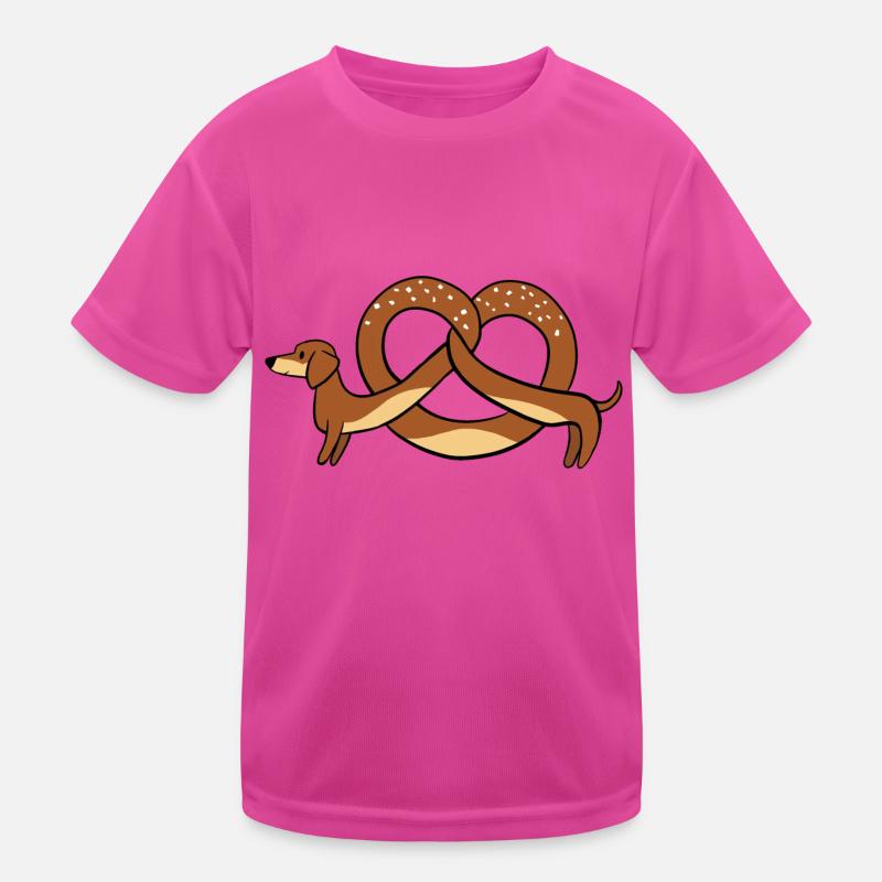 Brezeldackel hell Kinder Funktions-T-Shirt