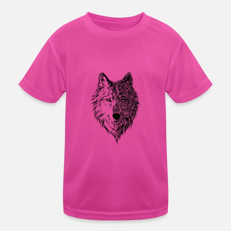 Wolf Kinder Funktions-T-Shirt