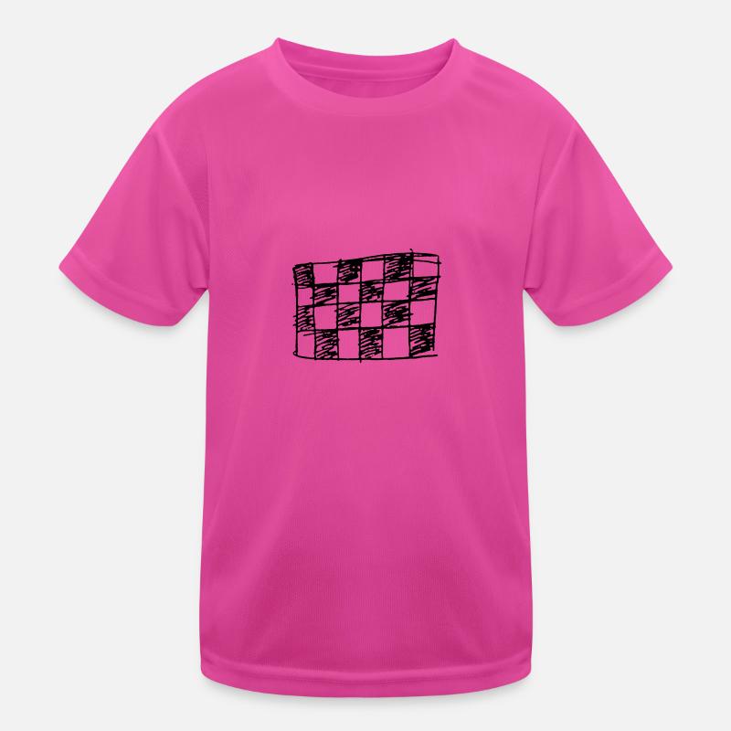 Échiquier dessiné T-shirt sport Enfant
