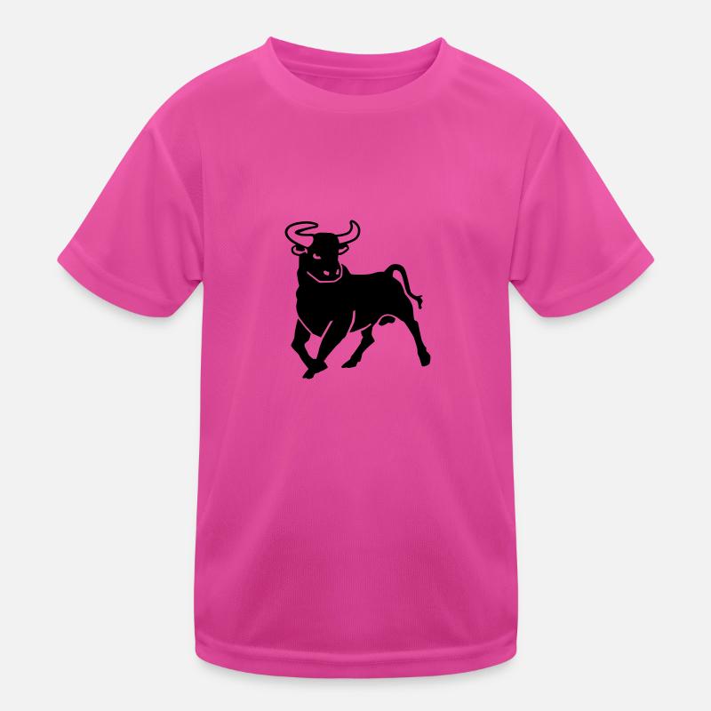 Stier Kinder Funktions-T-Shirt