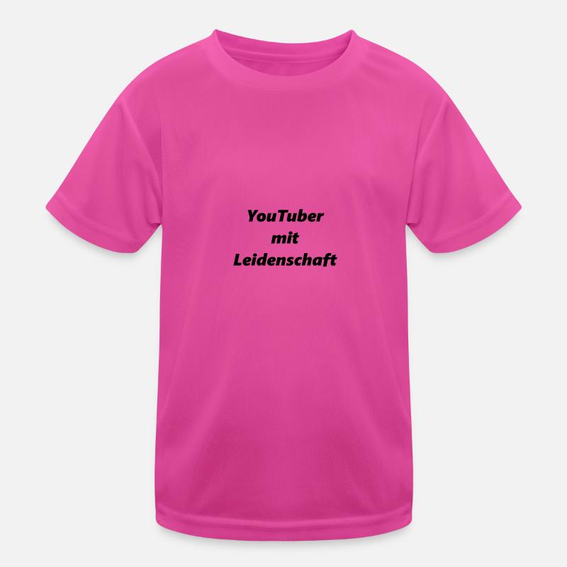 YouTuber mit Leidenschaft Kinder Funktions-T-Shirt