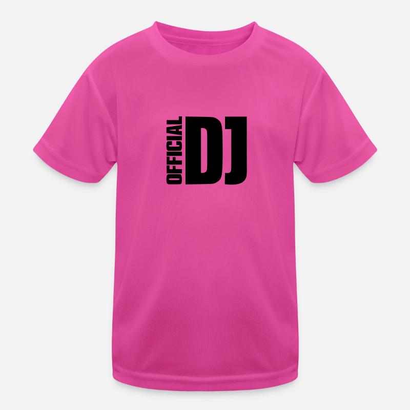 DJ - Kids Functional T-Shirt - neon pink