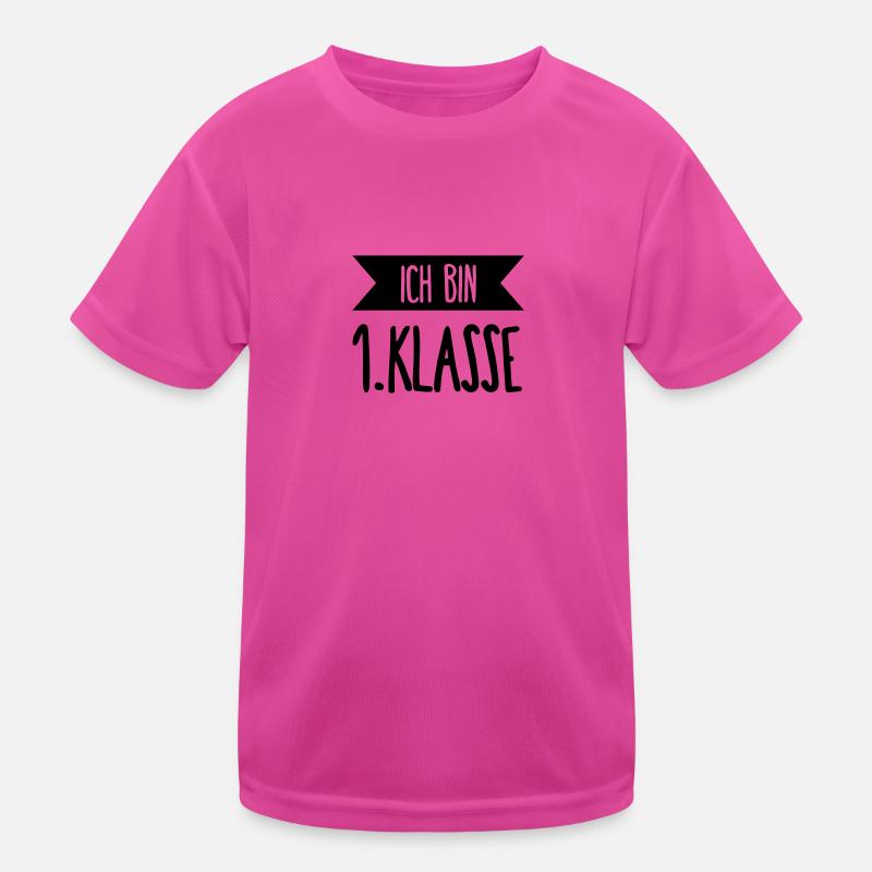 Ich bin 1 Klasse Kinder Funktions-T-Shirt