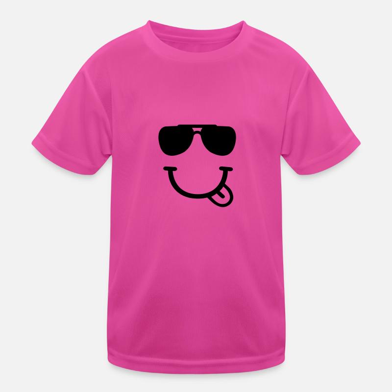 Smiley Kinder Funktions-T-Shirt