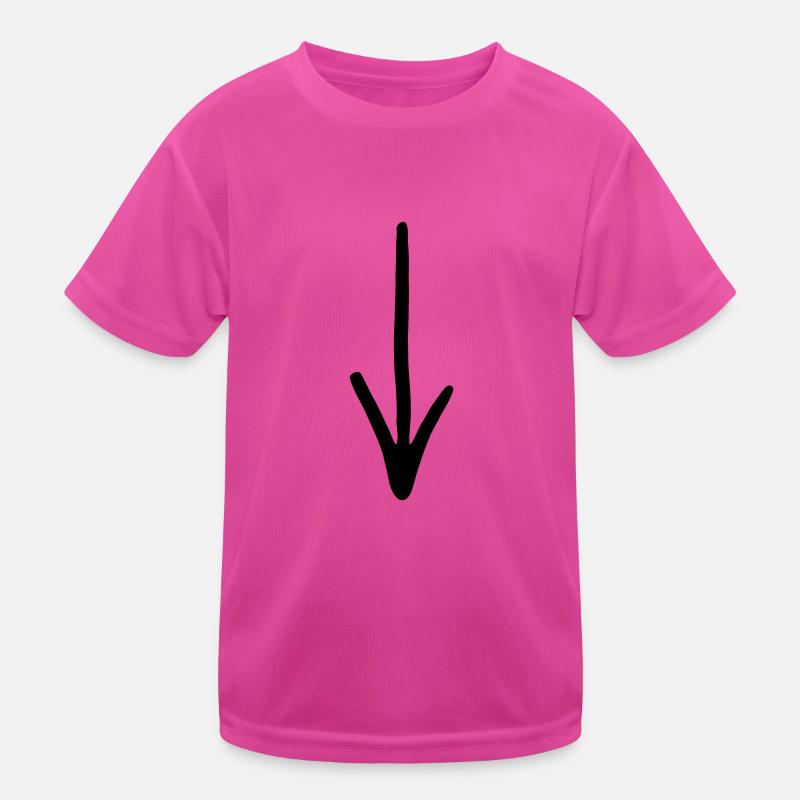 Pfeil - Kinder Funktions-T-Shirt - hot Pink
