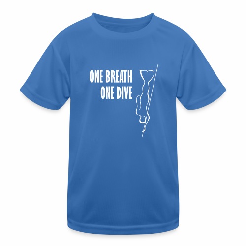 One breath one dive Freediver - Kids Functional T-Shirt