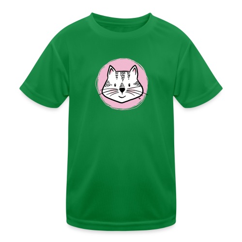 Süße Katze - Portrait - Kinder Funktions-T-Shirt