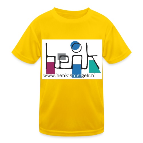 henkisnietgek-logo - Functioneel T-shirt voor kinderen