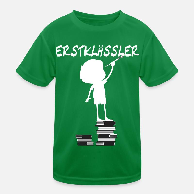 Erstklässler Einschulung Schule Schuljunge Kinder Funktions-T-Shirt