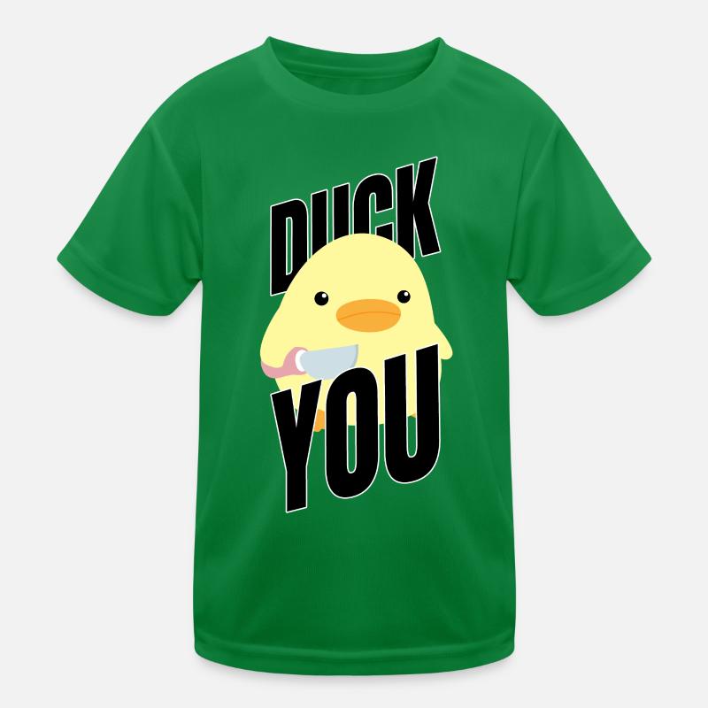 Canard vous Ente Mit Messer Canard avec Couteau Mème Fun T-shirt sport Enfant