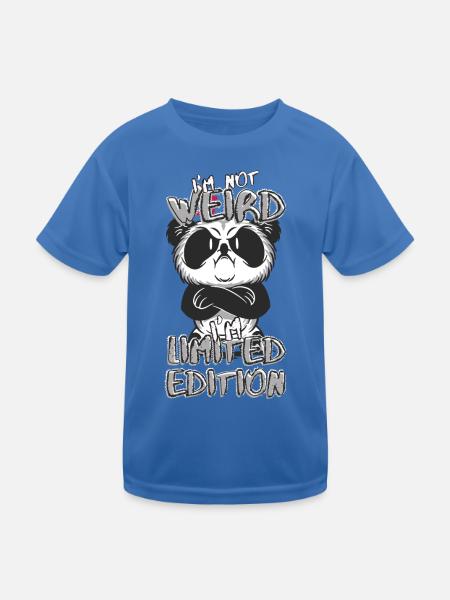 Annoyed Cartoon Panda - Limited Edition - Saying - Kids Functional T-Shirt - royal blue - Front