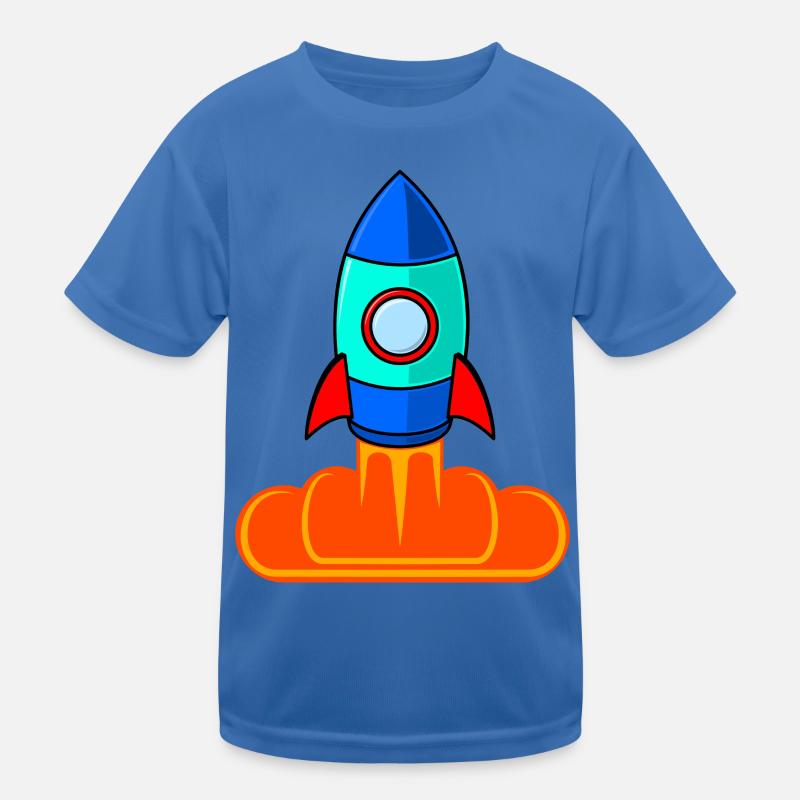 Space Rocket Rocket Launch Kids Kids Functional T-Shirt