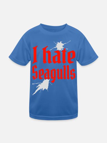 I hate seagulls I hate seagulls sailor captain - Kids Functional T-Shirt - royal blue - Front