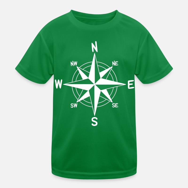 Windrose Kompass Abenteuerlust Kinder Funktions-T-Shirt
