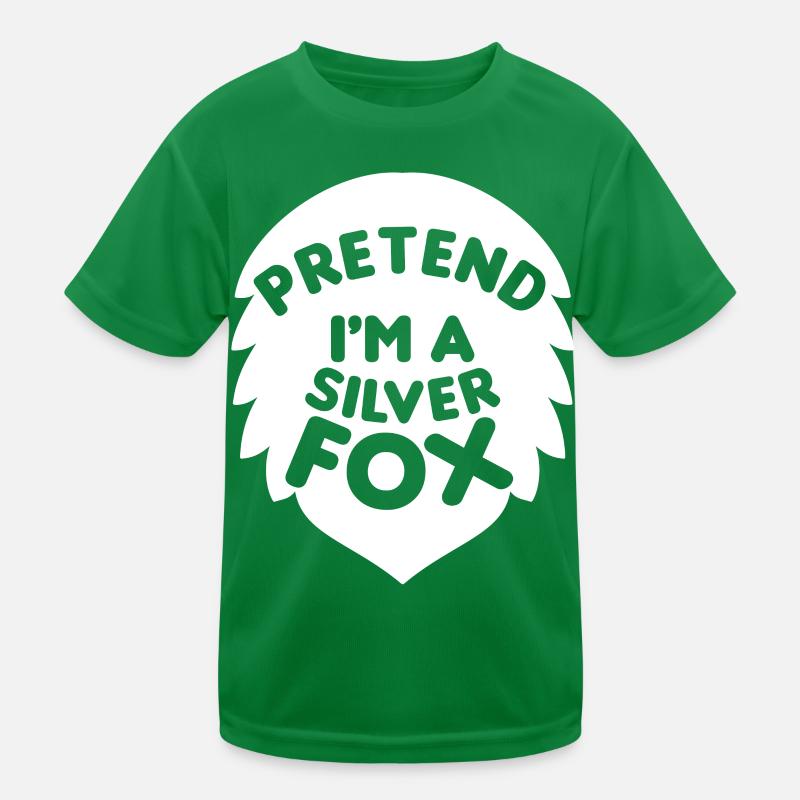 Tu so als wäre ich ein Silberfuchs Lustiges Design Kinder Funktions-T-Shirt