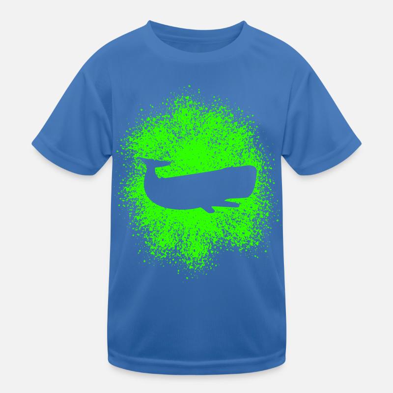 Pottwal Ocean Schützer Kinder Funktions-T-Shirt