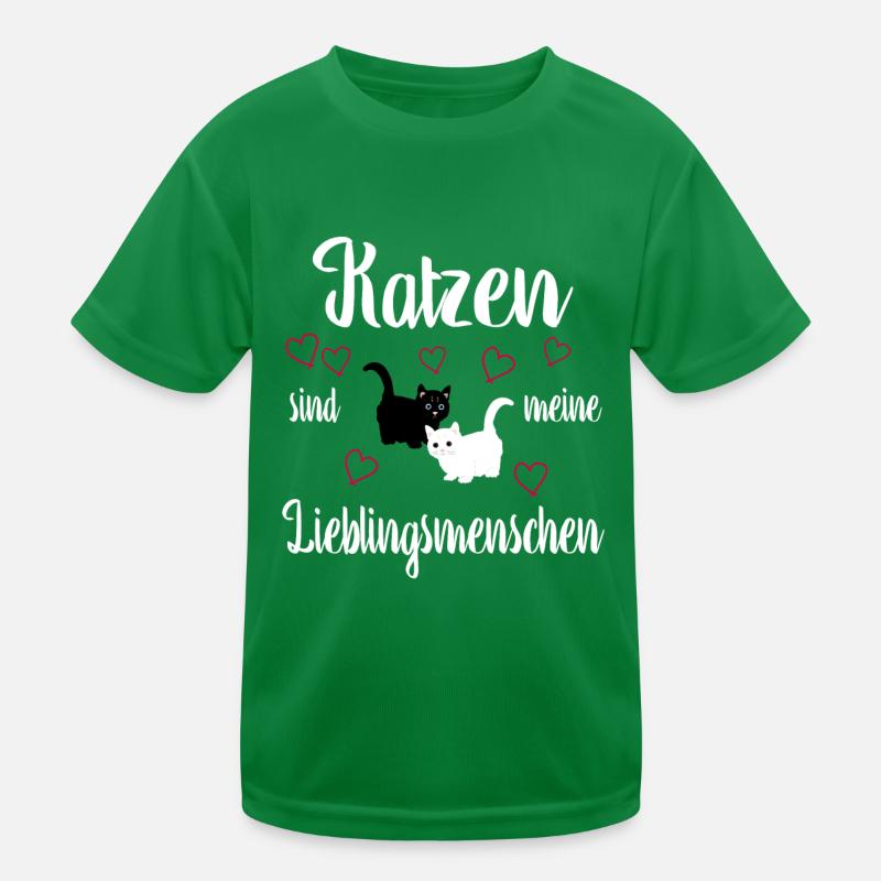 Katzen Kinder Funktions-T-Shirt