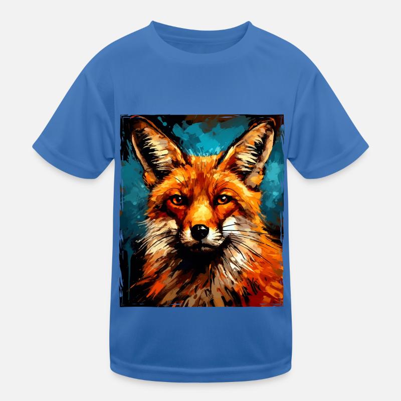 Portrait de renard T-shirt sport Enfant