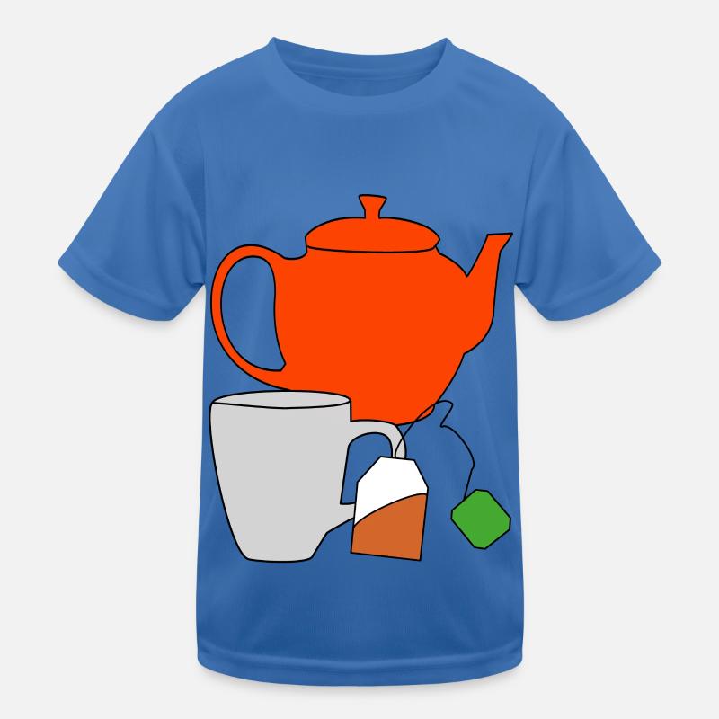 Enjoyment Tea Drink Teapot Tea Bag Cup Thirst Kids Functional T-Shirt