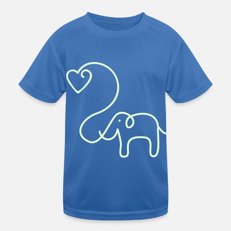 ÉLÉPHANT avec le coeur T-shirt sport Enfant