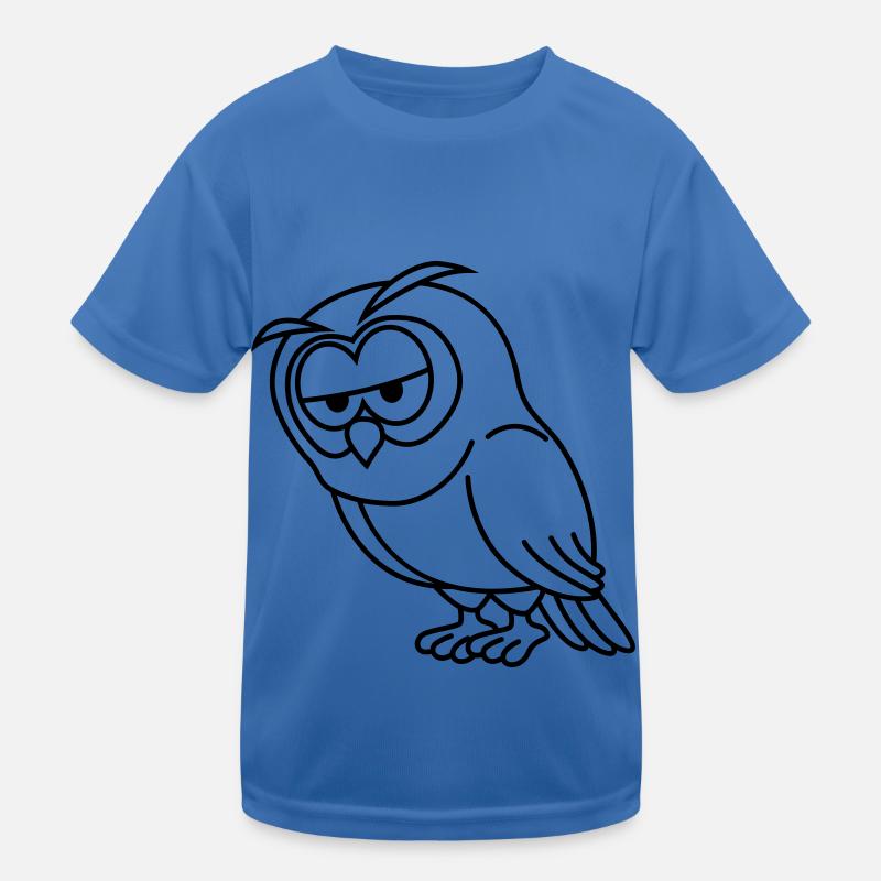 Owl Comic Kids Functional T-Shirt