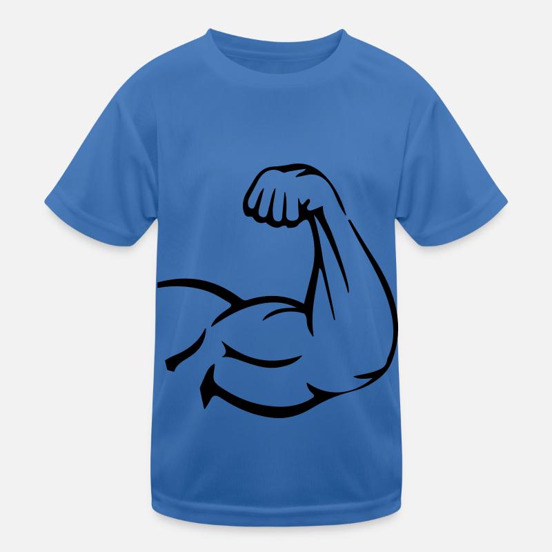Muscles du bras biceps T-shirt sport Enfant