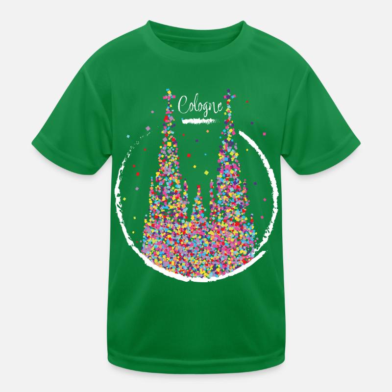 Cathédrale de Cologne Carnaval Carnaval Confetti Cadeau T-shirt sport Enfant