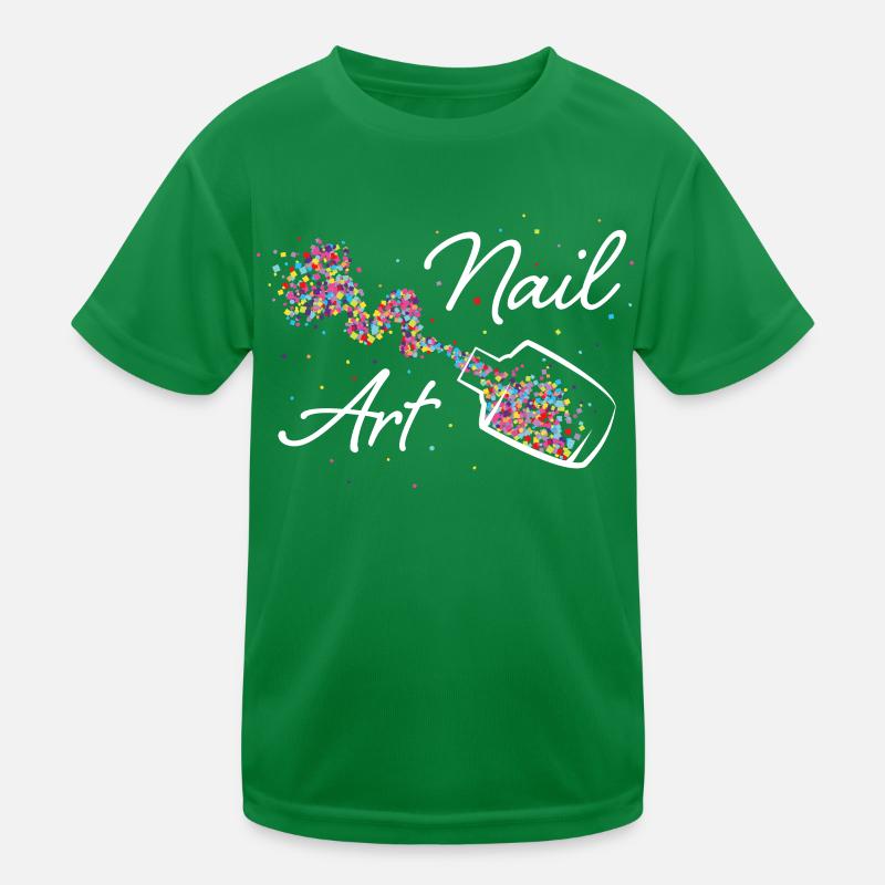 Nail Art Nagellack Nageldesignerin Nägel Kinder Funktions-T-Shirt