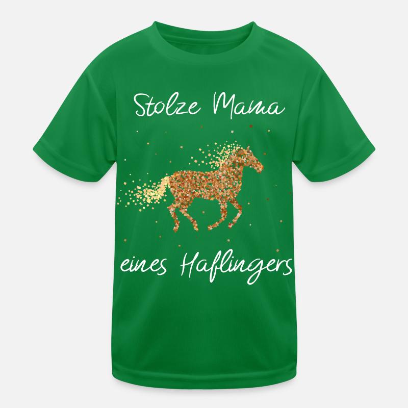 Haflinger Pferde Reiterin Pferdemädchen Kinder Funktions-T-Shirt