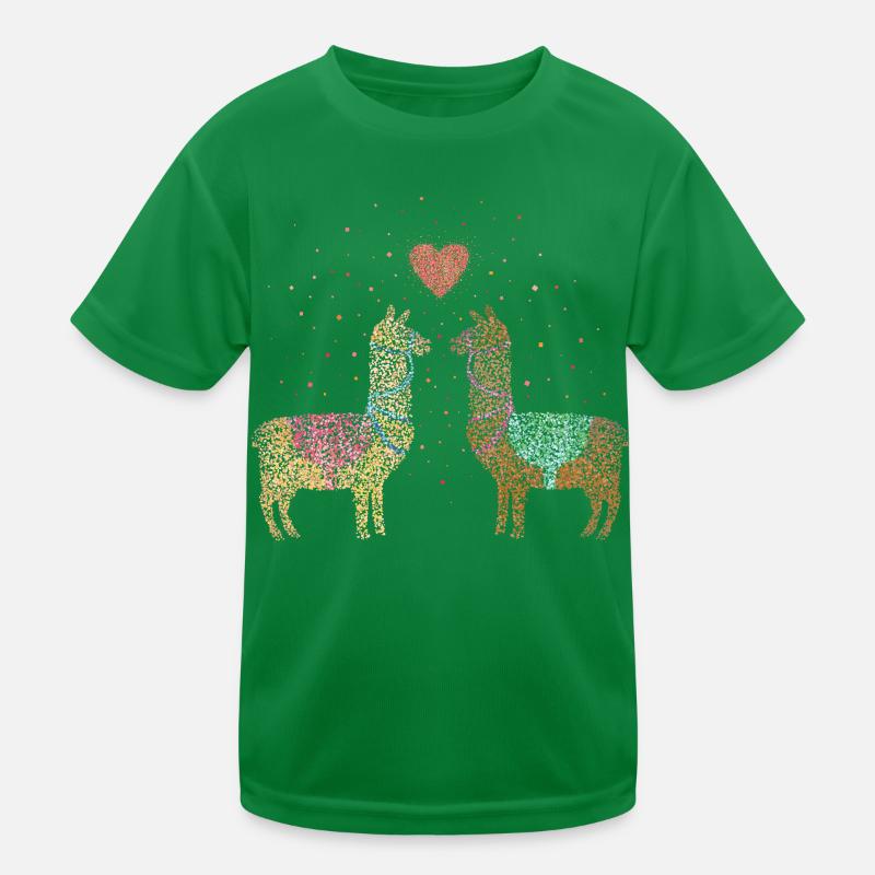 Lama Alpaca Alpaca Llamas Lovers Kids Functional T-Shirt