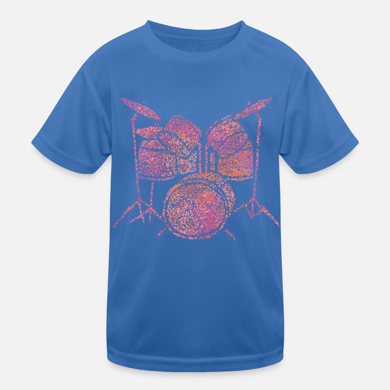 Batteur Batterie Batterie T-shirt sport Enfant