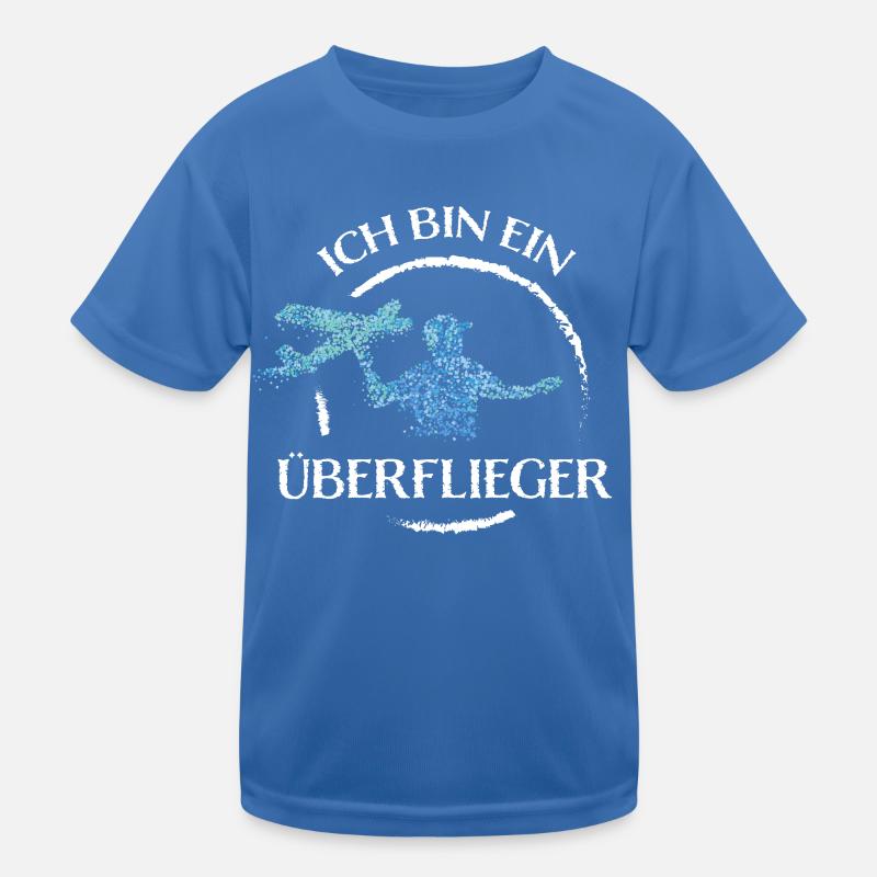 Überflieger Modellbauer Modellflugzeug Kinder Funktions-T-Shirt