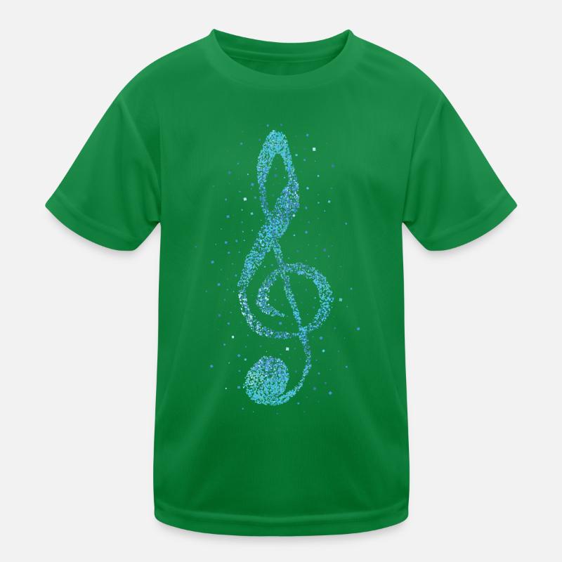 Notenschüssel Sänger Musiker Dirigent Kinder Funktions-T-Shirt