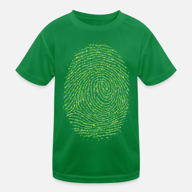 Environnement Climat Empreinte Digitale Pouce Vert T-shirt sport Enfant