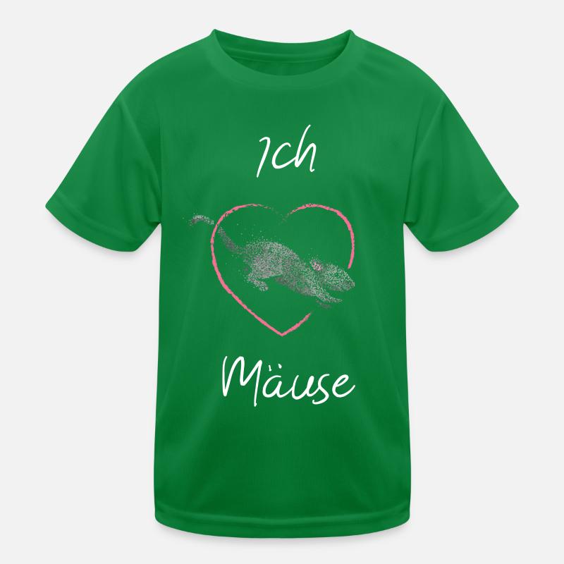I love mice Mice lovers House mouse Breeding mice Kids Functional T-Shirt