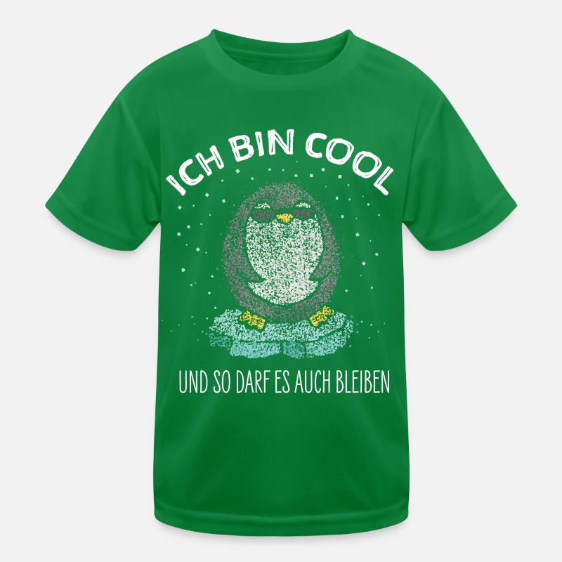 Cooler Pinguin Antarktis Eisscholle Pinguinfan Kinder Funktions-T-Shirt
