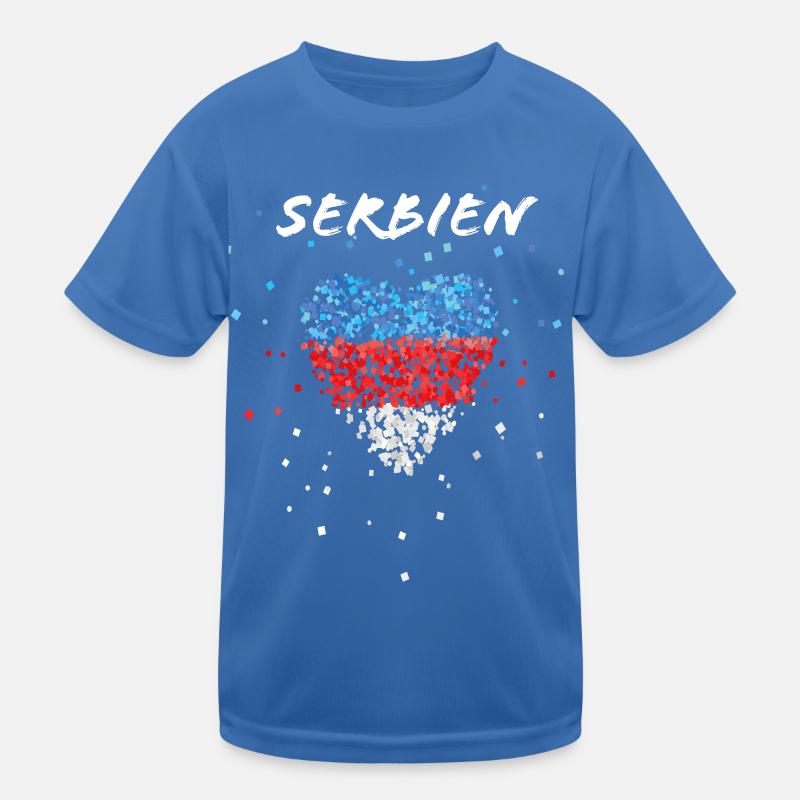 Serbie drapeau serbe drapeau Serbie fan de Serbie T-shirt sport Enfant
