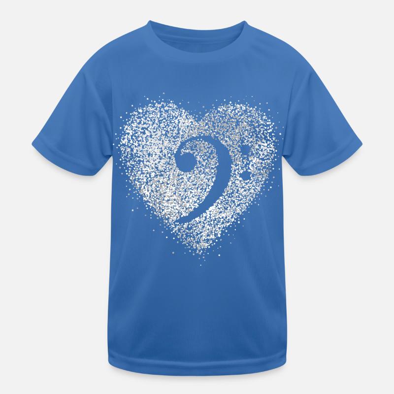 Clef de basse Chanteur basse violoncelle Cours de chant T-shirt sport Enfant