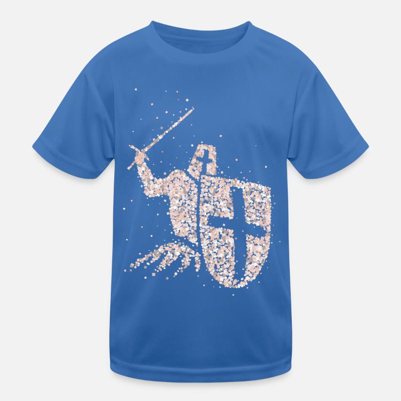 Knights Crusader Knights Templar Knight Armor Kids Functional T-Shirt