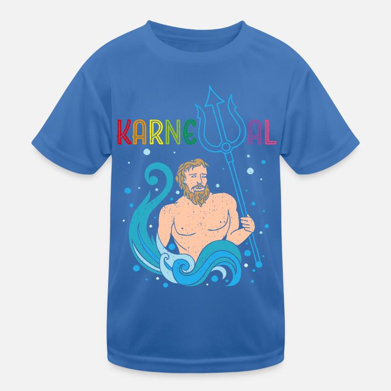 Carnival Confetti Poseidon Fastelovend Kids Functional T-Shirt