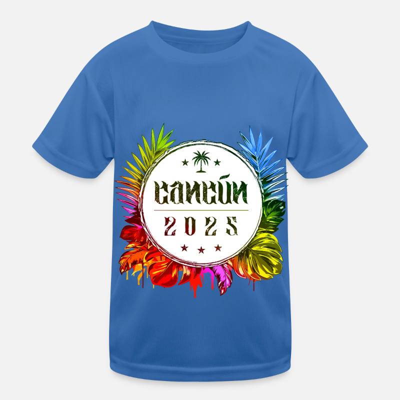 Cancun 2025 Bunt Kinder Funktions-T-Shirt