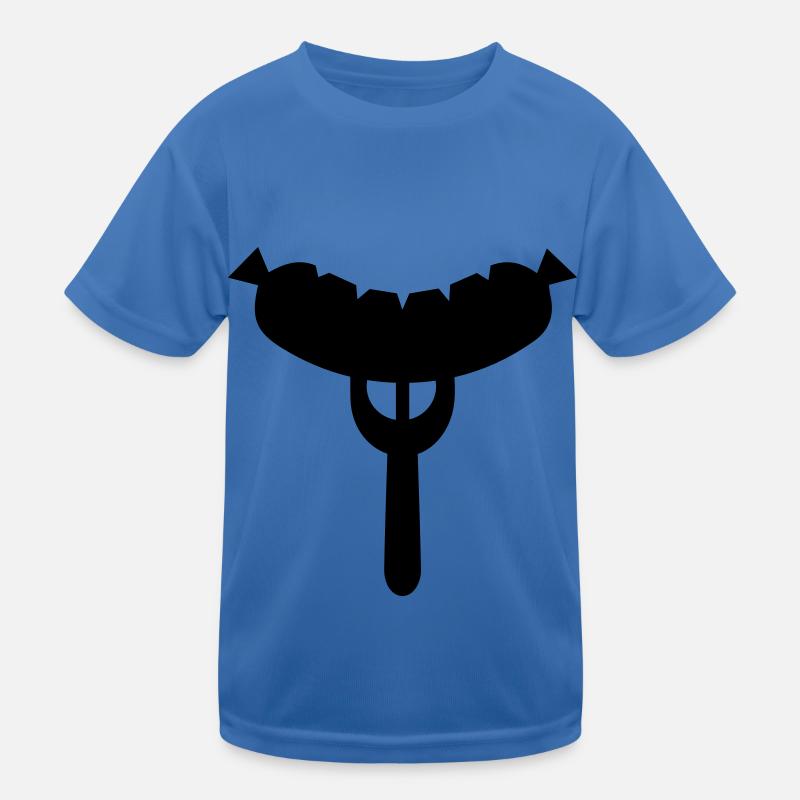 Wurst Gabel Kinder Funktions-T-Shirt