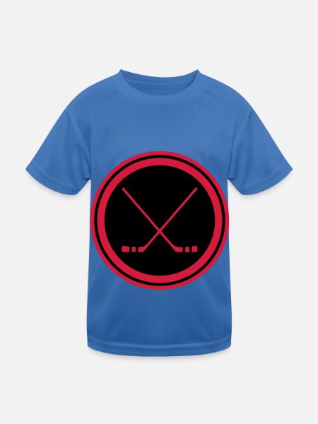 Ice hockey sticks - Kids Functional T-Shirt - royal blue - Front