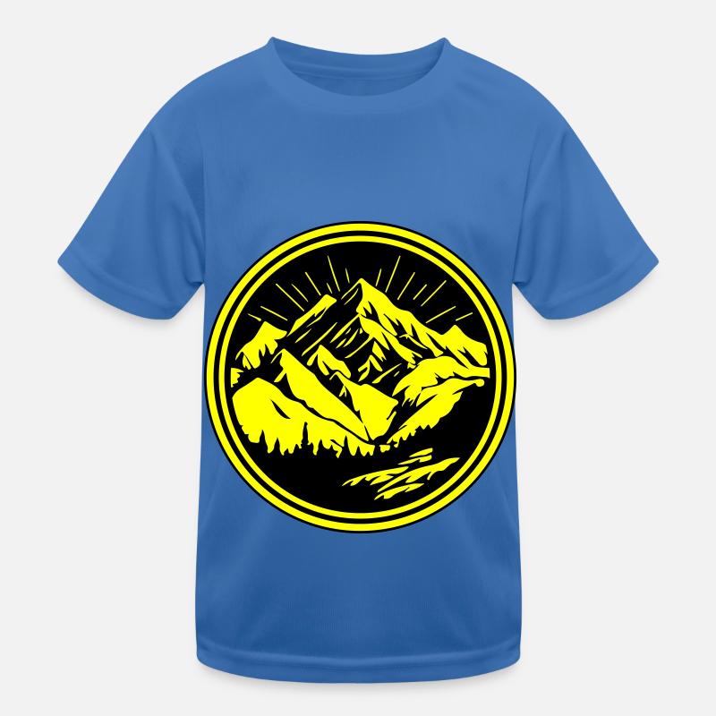 Berge Silhouette Landschaft Kinder Funktions-T-Shirt