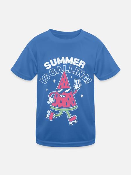 L’été vous appelle - T-shirt sport Enfant - bleu roi - Devant